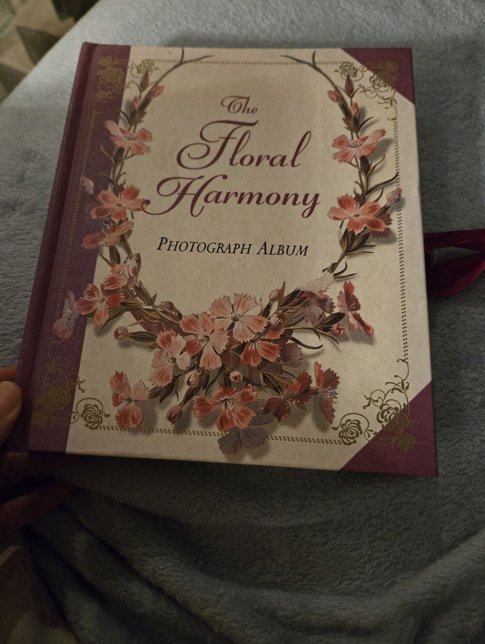Floral Harmony Photograph Album — Pink Floral Design